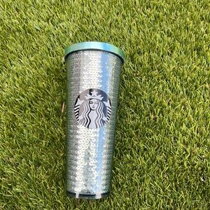 Starbucks Green Sequin Tumbler 2017